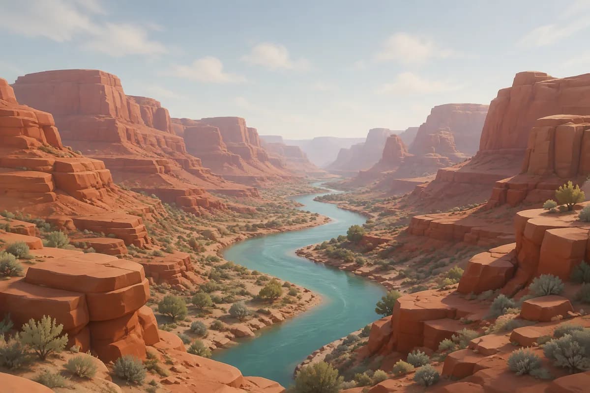 Red Rock illustrated practice setting